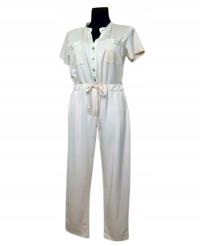 oryginał włoski ELEGANCKI KOMBINEZON długie spodnie kieszenie ONE SIZE