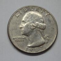 Quarter Dollar, USA, 1987r. X9910