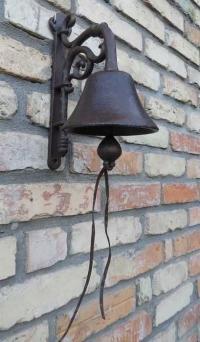 Duży żeliwny DZWON dzwonek do zawieszenia żeliwo 2,5 kg użytkowy