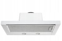 Okap teleskopowy do zabudowy Ciarko SL-NT 60 Glass White, LED, 275m3/h