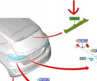 TRZECIE ŚWIATŁO STOPU FORD FIESTA 2017- FOCUS 2018- PUMA 2019- OE