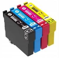 Tusze zamienne T-604 do Epson 4 szt. czarny, niebieski, czerwony, żółty