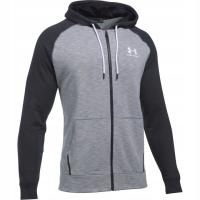 BLUZA UNDER ARMOUR SPORTSTYLE FZ TRI HOOD MEN GRAY