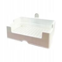 Kuwety dla królików z wysoką przegrodą Prostokątne łatwe do czyszczenia zwierzę