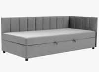 Одноместный диван Феникс 90x200 молодежная кровать с контейнером велюр