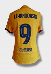 Robert Lewandowski, FC Barcelona - koszulka meczowa Liga Mistrzów (zag)