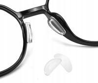 Силиконовые самоклеящиеся прозрачные носовые накладки для очков 2 шт. / 1 para