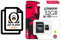 Karta microSD 32GB konfiguracja do EZ-Flash Junior