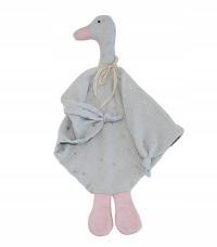 Miękka przytulanka niemowlęca muślinowa GĄSKA