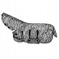 Derka siatkowa NA OWADY dla konia START Zebra z szyją i klapą na brzuch 145