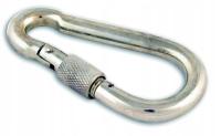 Карабин для веревок 60 мм с фиксацией крюка
