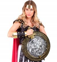 ZESTAW GLADIATORA WOJOWNIKA 2 EL MIECZ TARCZA DODATEK PRZEBRANIE KARNAWAŁ