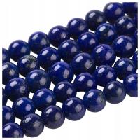 Naturalny Lapis Lazuli Kamienie Kamień Koraliki Kula DIY 6mm Sznurek ok30Sz