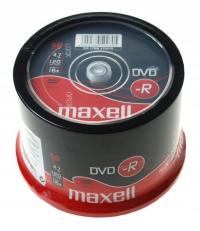 Płyty DVD Maxell DVD-R 4,7 GB cake 50 sztuk
