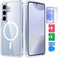 Чехол MAGSAFE из закаленного стекла 9H для SAMSUNG GALAXY S25 5G / премиум качество