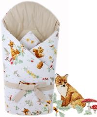 ROŻEK BECIK NIEMOWLĘCY OTULACZ USZTYWNIANY KOKOSEM LEŚNI PRZYJACIELE