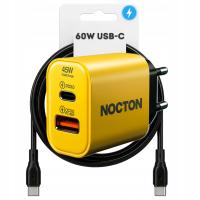 ЗАРЯДНОЕ УСТРОЙСТВО USB-C NOCTON БЫСТРЫЙ QC PD КУБ ДЛИННЫЙ КАБЕЛЬ 200 СМ 60 ВТ