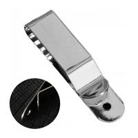 Metalowy Klips do Paska – Podłużny kolor Srebrny 16x68 mm