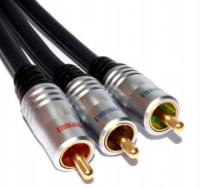 2× Profigold PGV335 kabel component Video 3xRCA