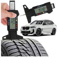 2× Cyfrowy miernik do pomiaru bieżnika opon grubości tarcz i klocków hamulcowy