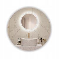 LIRIA зеркало круглое LED Fi 60 см IP44 ванная комната пескоструйная обработка 2 см