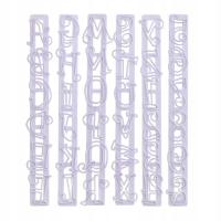 Zestaw wykrawaczy do liter i cyfr z masy cukrowej - duże litery 3-4 cm