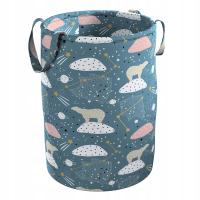 Желтый Типи корзина для игрушек Тоби синий