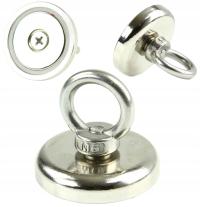 MAGNES NEODYMOWY UCHWYT 50KG FI42 NIERDZEWNY MOCNY MAGNES Z UCHEM M66865