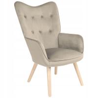 КРЕСЛО-УШАСТИК ДЛЯ ОТДЫХА, ОБИТОЕ В ГОСТИНОЙ, СКАНДИНАВСКОЕ, ARNE TAUPE, БЕЗ