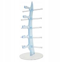 5 par akrylowych okularów przeciwsłonecznych stojak na okulary, wyświetlacz okularów niebieski