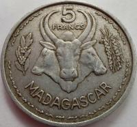 1177 - Madagaskar 5 franków, 1953