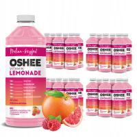 24x Lemoniada z witaminami OSHEE Vitamin Lemonade Malina + Grejpfrut 1100ml