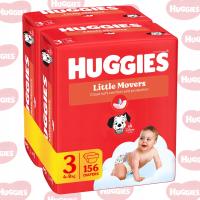 Pieluchy Huggies Little Movers Rozmiar 3 (4-9kg) 156szt.