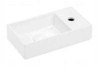 UPTREND umywalka meblowa prostokątna 40,5x22 cm biały połysk FIKA