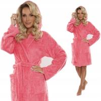 De Lafense szlafrok damski przed kolana z kapturem