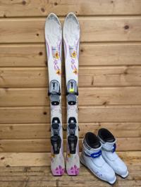 ZESTAW narty K2 100 cm + buty narc. Alpina 22 cm (853)