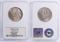 EZ. 10 ZŁOTYCH 1966 TADEUSZ KOŚCIUSZKO MS68 7.01