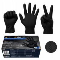 RĘKAWICE RĘKAWICZKI NITRYLOWE MOCNY CHWYT WARSZTATOWE 4GRIP B 50 SZTUK