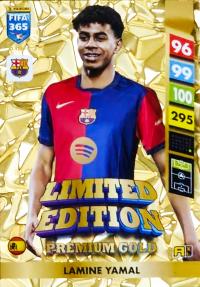 LAMINE YAMAL - karta PANINI FIFA 365 2025 LIMITED PREMIUM GOLD FC BARCELONA