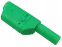 # Wtyk bananowy z gniazdem bezpieczny zielony/2907