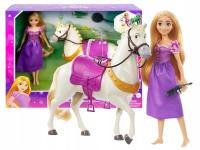 DISNEY LALKA KSIĘŻNICZKA ROSZPUNKA I MAKSIMUS zestaw do zabawy lalka + koń