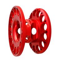 Performance Compact Aluminum Diver Finger Reel Czerwony