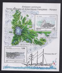 TAAF ** Mi bl. 31 związki TAAF z Monakiem