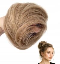 DOCZEPIANY KOK na gumce WŁOSY 100% NATURALNE treska GĘSTY różne kolory !