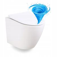 ПОДВЕСНАЯ ЧАША РАКОВИНА ТУАЛЕТ ПОДВЕСНАЯ ЧАША ТОРНАДО МЕДЛЕННАЯ ДОСКА