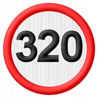 Naszywka termo 210 ograniczenie predkości