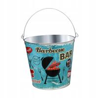 Wanna z lodem z uchwytem Okrągłe wiadro na wino Przenośna wanna imprezowa do zamrażarki D