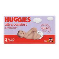 HUGGIES Ultra Comfort Jumbo Pack 3 Pieluchy 4-9kg, 56szt.