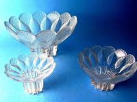 Красивый набор: 2 х стеклянный подсвечник