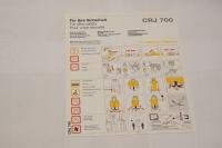 Lufthansa CityLine Safety Card / Instrukcja bezpieczeństwa CRJ-700